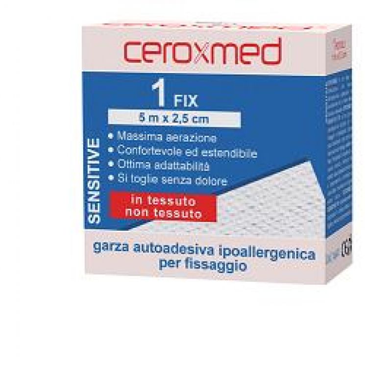 Ceroxmed Garza Adesiva da Medicazione Sensitive Fix 5cm x 5m